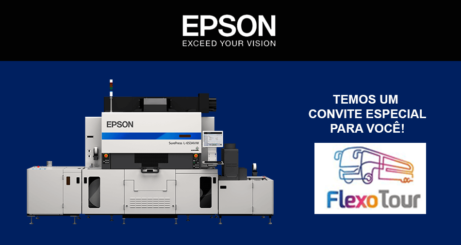 Você é nosso convidado para visitar o Epson Solutions Center com o Flexo Tour!